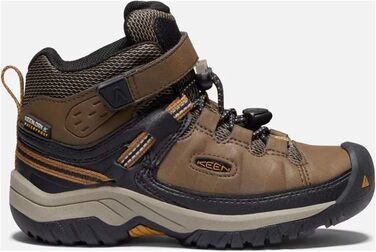 KEEN Targhee Mid WP - водонепроникні трекінгові черевики для дітей та дорослих, Dark Earth Golden Brown