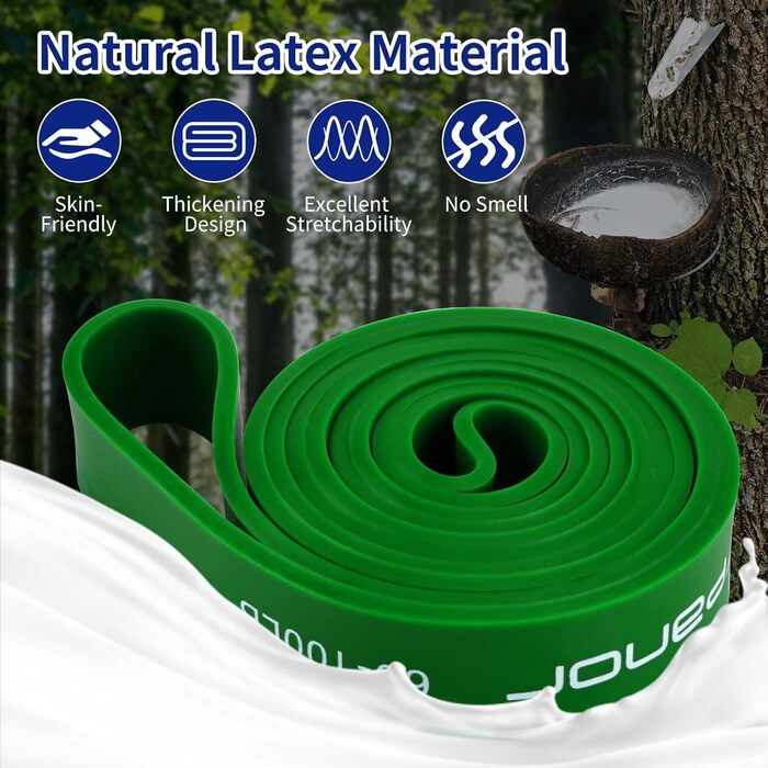 Набір еластичних стрічок для фітнесу Widerstandsbänder: 4 рівні, для силових тренувань, йоги, пілатесу, кросфіту, з кріпленням для дверей та сумкою для зберігання. Червоні, сині, фіолетові, зелені.