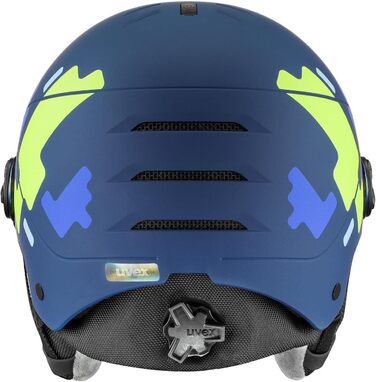 Шолом для дітей uvex Rocket jr Visor Single, синій матовий, 54-58 см
