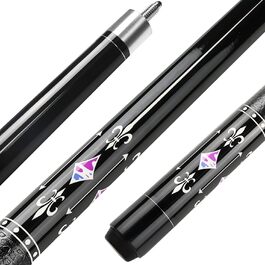 Більярдний кий 18/19/20/21 oz, 58' - професійний кий для більярду, 13mm наконечник, для гри 8/9 куль, чорний 21oz