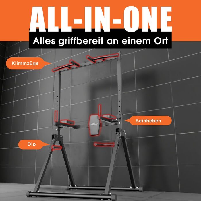 Power Tower DH FitLife: турнік, бруси для віджимань та стійка для штанги | Спортивна станція для дому