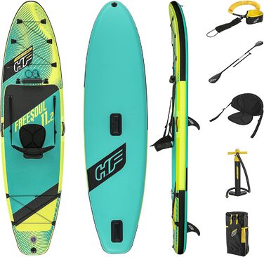 SUP дошка Bestway Hydro-Force Freesoul Tech 340x89x15 см, комплект для турингу