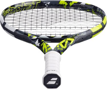 Дитяча тенісна ракетка Babolat Pure Aero Junior 25 S CV 370, сіро-жовта, розмір 0