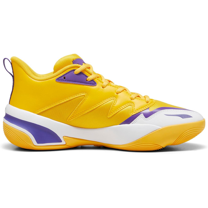 Кросівки баскетбольні чоловічі PUMA Genetics, 44.5 EU, жовтого та білого кольорів