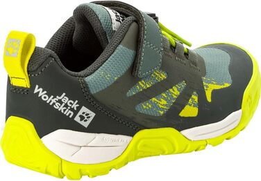 Дитячі трекінгові кросівки Jack Wolfskin Vili Action Low K (36 EU, Olive Green)