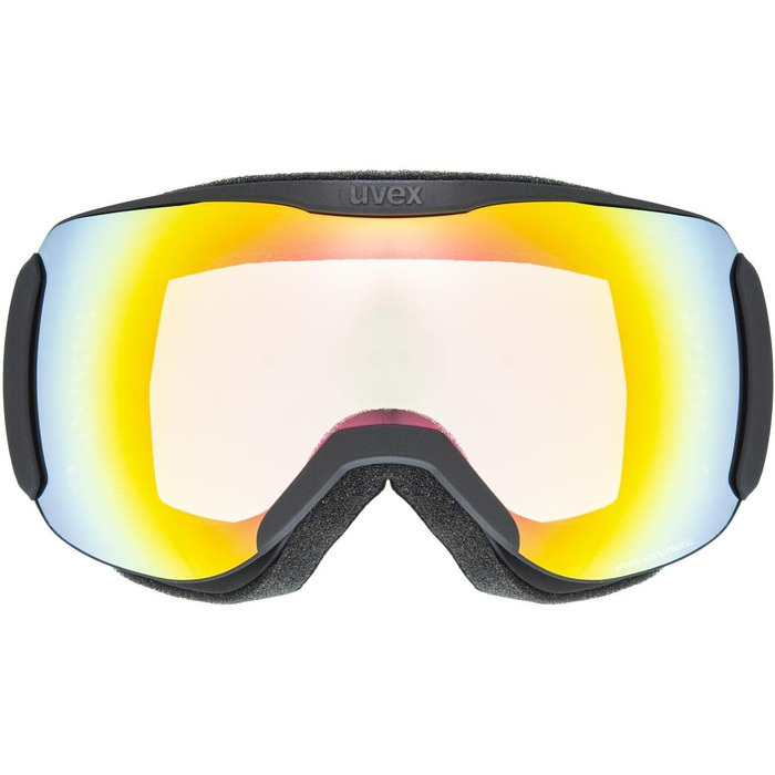 Гірськолижна маска uvex downhill 2100 V для жінок і чоловіків, фотохромна, антифог, універсальний розмір, чорна