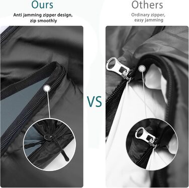 Спальний мішок Outdoor для кемпінгу 3 сезони, дорослий, 2-в-1, теплий, легкий, водонепроникний, для подорожей, хайкінгу та туризму