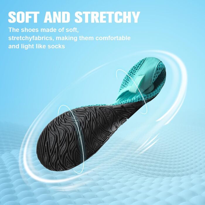 Чоловічі та жіночі аквашузи WateLves для плавання та відпочинку на пляжі. Швидка сушка, дихаючі, унісекс (36/37 EU, C Mondgrün)