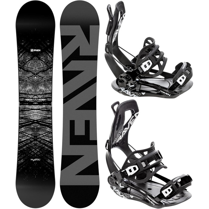 Сноуборд RAVEN: комплект сноуборда Mystic 160см + кріплення Fastec FT360 Black (M)