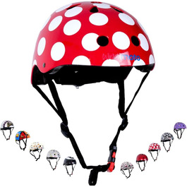 Мотошолом KM Dotty червоний, розмір M, сертифікат DOT