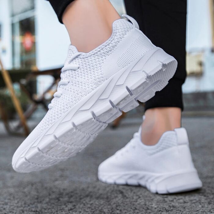 Кросівки для бігу чоловічі ZGPWZWL, легкі літні, розмір 49 EU, білі