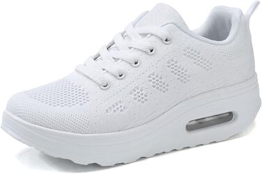 Жіночі бігові кросівки AHICO: легкі, дихаючі, для бігу та прогулянок (37 EU, білий)