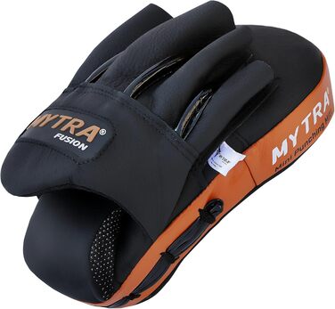Mytra Fusion лапи для боксу вигнуті, натуральна шкіра, міні, для MMA, муай-тай, карате, кікбоксингу, тренувальні