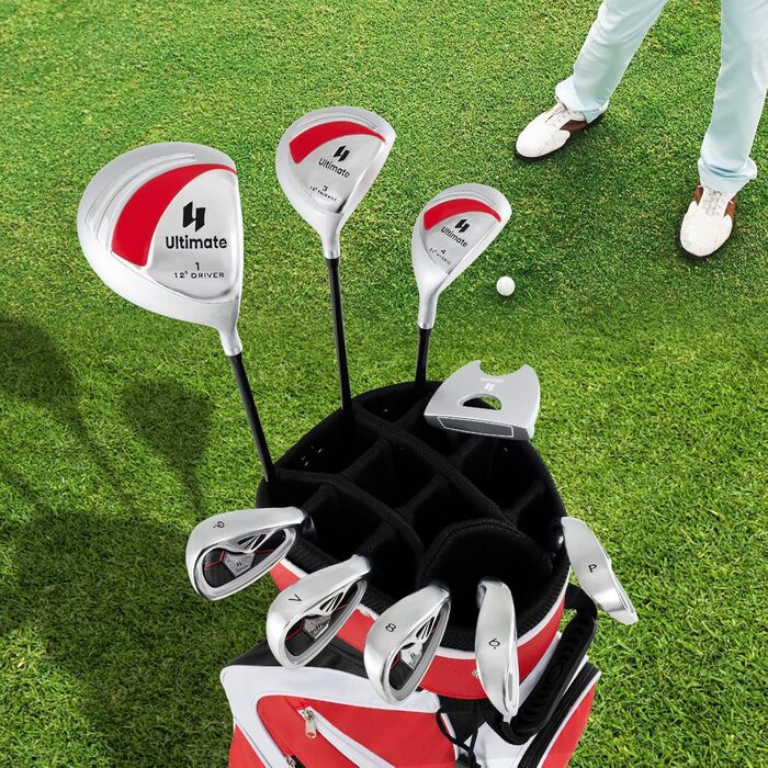 LIFEZEAL Комплект жіночого гольф-сета: ключки, сумка, драйвер, фейрвей, гібрид, айрон (6-9, P), паттер