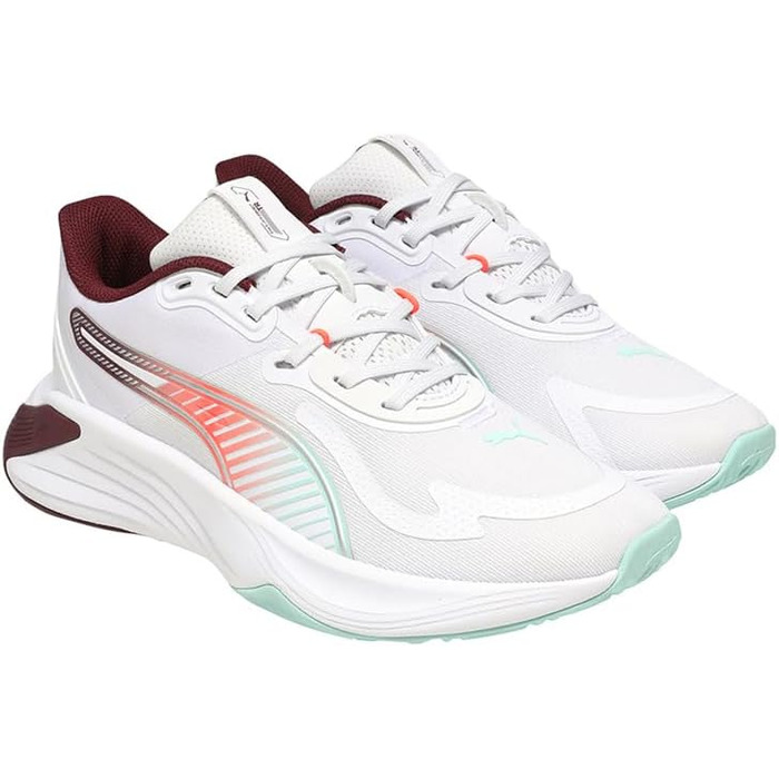 Жіночі кросівки PUMA Hybrid Tr WNS для крос-тренінгу (38 EU, білий, рубіновий, м'ятний, червоний)