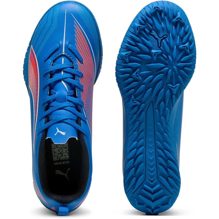 Дитячі футбольні бутси PUMA Ultra 6 Play TT Jr - блакитно-біло-червоні (35 EU)