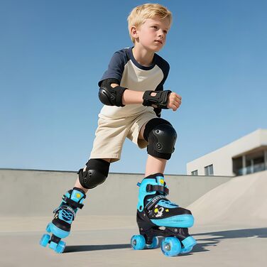 Дитячі ролики Kinder Rollschuhe, блакитні, регульовані, для дівчаток та хлопчиків, розмір 32-36 EU