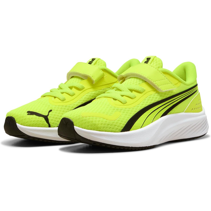 Дитячі кросівки PUMA Pounce Lite Ac+ PS, 28 EU, жовтого та чорного кольорів