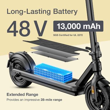Електросамокат VMAX VX2 PRO з допуском до дороги, 500 Вт, 130 кг, поворотники, 45 км, 28% підйом