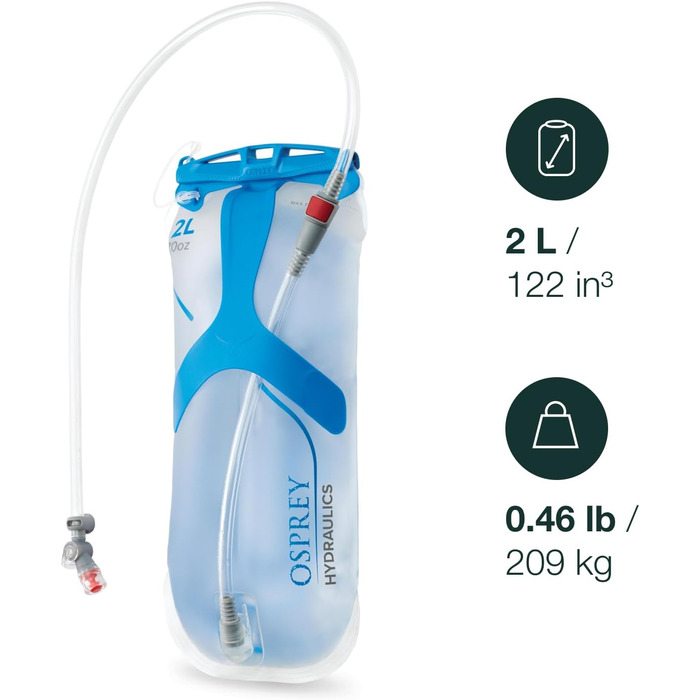Гідратор Osprey Hydraulics 2L, резервуар для води, універсальний
