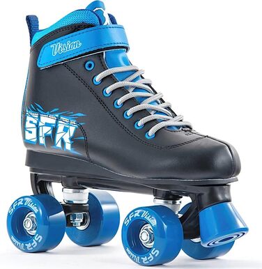 Роликові ковзани SFR Vision II Quad, чорний/синій, багатоколірні (білий/рожевий), розмір 38