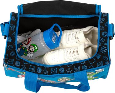 Дитяча спортивна сумка Scooli - блакитна, 23 x 35 x 16 см, з регульованим ремінцем