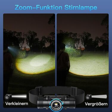 Sofirn HS11 - LED налобний ліхтар, перезарядна, з регулюванням фокусу, 5 режимів, для туризму, ремонту, бігу, кемпінгу та надзвичайних ситуацій