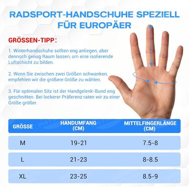 Зимові велосипедні рукавички, рукавички для бігу з сенсорним екраном та кріпленням від втрати – вітронепроникні спортивні рукавички для чоловіків та жінок для їзди на велосипеді, бігу та активного відпочинку
