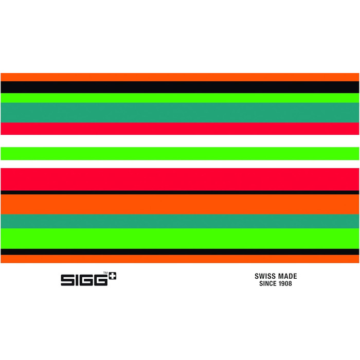 Пляшка для води Sigg Stripes 0.6 л, різнокольорова, алюмінієва