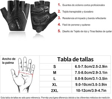 Велосипедні рукавички Inbike Habfinger Ge: дихаючі, з антиковзаючим покриттям, амортизуючі. Підходять для чоловіків та жінок, для гірського велосипеда та шосе. Чорний колір, розмір XL