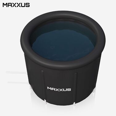 MAXXUS Eisbad XL – надувна криотонна для дому, 450л, з кришкою та насосом, 90 см Ø, для дорослих та спортсменів