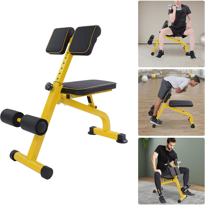 Римський стілець Hyperextension: регульований тренажер для гіперекстензії, спини та преса для домашнього спортзалу