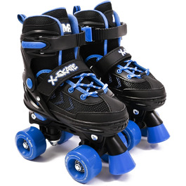 Роликові ковзани M.Y X-Skate регульовані, чорно-сині, EU 35-38 / UK 2.5-5