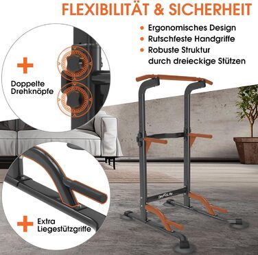 Power Tower DH FitLife: турнік, бруси для віджимань, силовий тренажер для дому