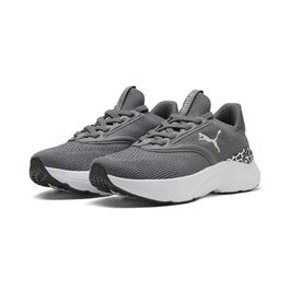 Жіночі кросівки PUMA SOFTRIDE Mayve Animal — Темно-сірі з анімалістичним принтом, розмір 40 EU