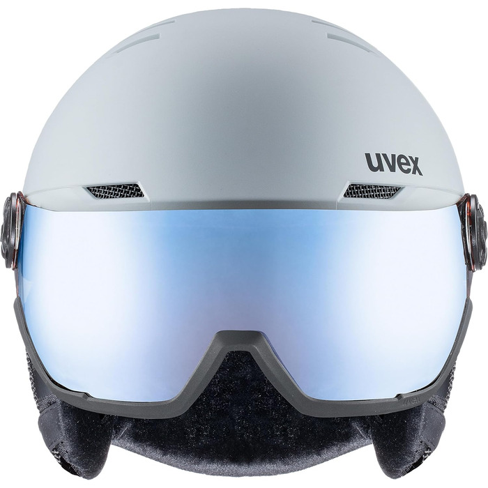 Лижний шолом Uvex Wanted Visor з візором, матовий, синій