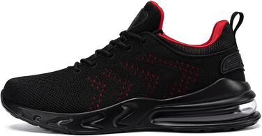 Водонепроникне взуття LARNMERN: спортивне, для бігу, кухарське, повсякденне, фітнес (46 EU, чорний/червоний)