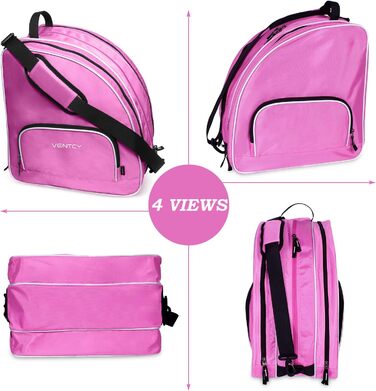 Сумка для роликів та ковзанів для дітей та дорослих (28-45 EU), рожева, L