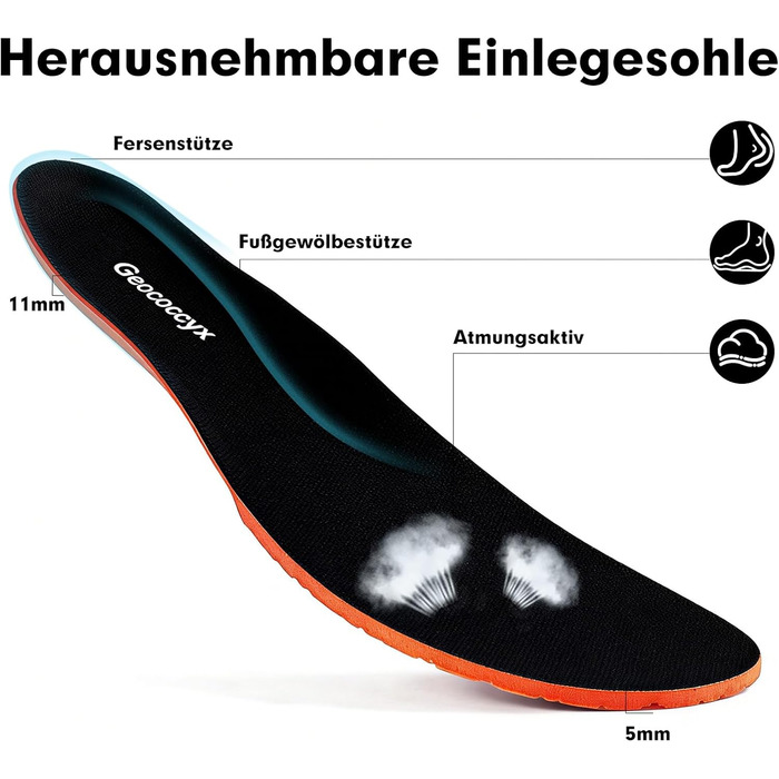 Чоловічі кросівки для бігу та ходьби Sportschuhe з широким носком, дихаючі, протиковзкі, помаранчеві, розмір 39-46 EU