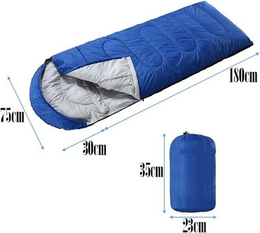 Спальник кокон Mumienschlafsack літній для кемпінгу та дому з капюшоном - легкий та компактний