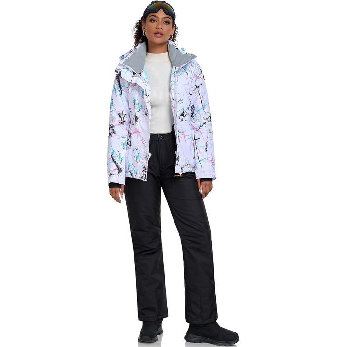 Жіночий сніговий комбінезон HOTIAN, водонепроникний, вітронепроникний, теплий, для катання на лижах, сноуборді, походів, альпінізму, кольори: чорний та кольоровий