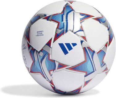 Футбольний м'яч Adidas UEFA Champions League, репліка, розмір 5, білий, сертифікат FIFA, унісекс