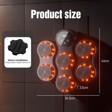 Музичний бокс для боксу з LED, Bluetooth, 9 режимів, 5 рівнів гучності, для дорослих і дітей