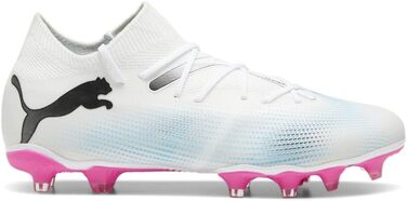 Жіночі футбольні бутси PUMA Future 7 Match Firm для штучного покриття (41 EU, Puma White/Puma Black/Poison Pink)