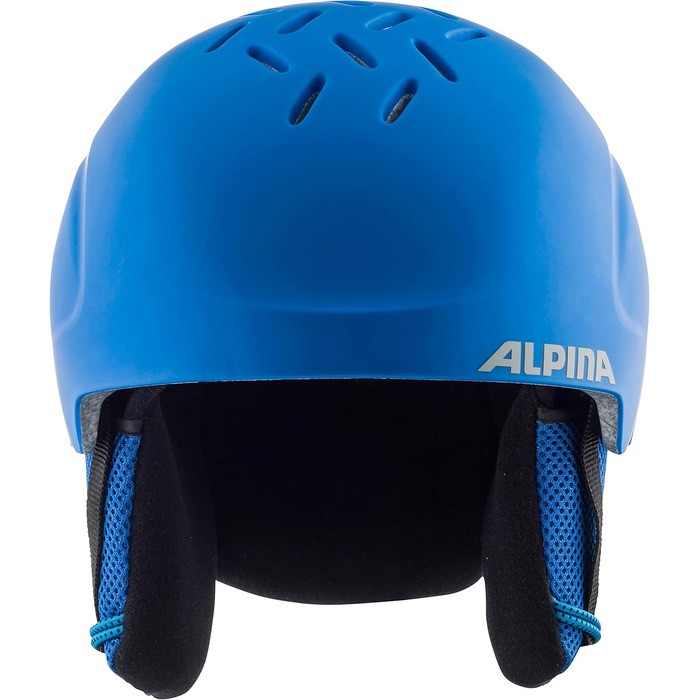 ALPINA PIZI дитячий лижний шолом, легкий, ударостійкий, знімні вушні подушки, 51-55 см, синій матовий