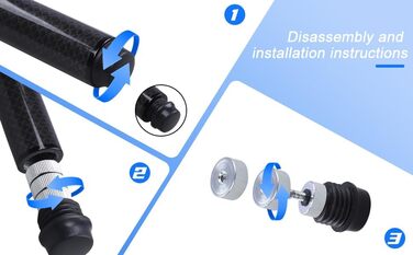 Більярдний кий CROWN ME з карбону, 12.5 мм наконечник, більярдний кий