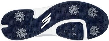 Чоловічі гольф-туфлі Skechers Tempo, водонепроникні, легкі, біло-морські (47.5 EU, широкі)
