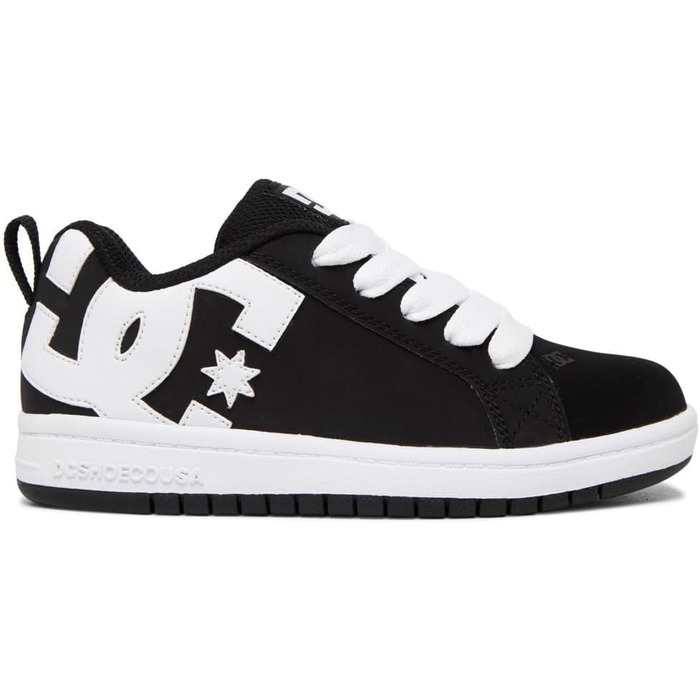 DC Shoes Court Graffik - Чоловічі скейтбординг кросівки, чорно-білі, 35.5 EU