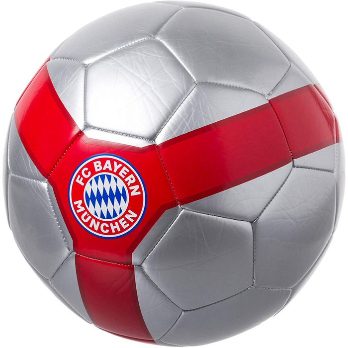 Футбольний м’яч FC Bayern München срібний, розмір 5
