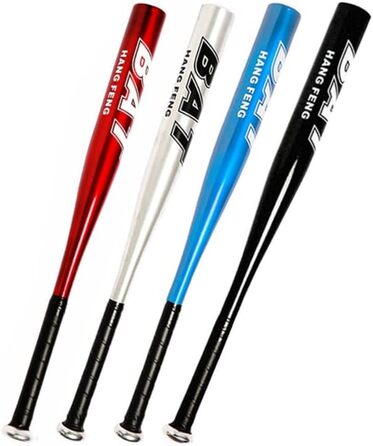 Алюмінієва біта для бейсболу 34 дюйми (86,4 см) багатоколірна, для дорослих та молоді, чоловіча/жіноча (червона)
